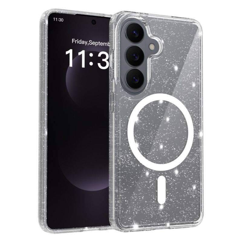 Hülle Samsung Galaxy S26 Glitzernde Magnetische Geldbörse