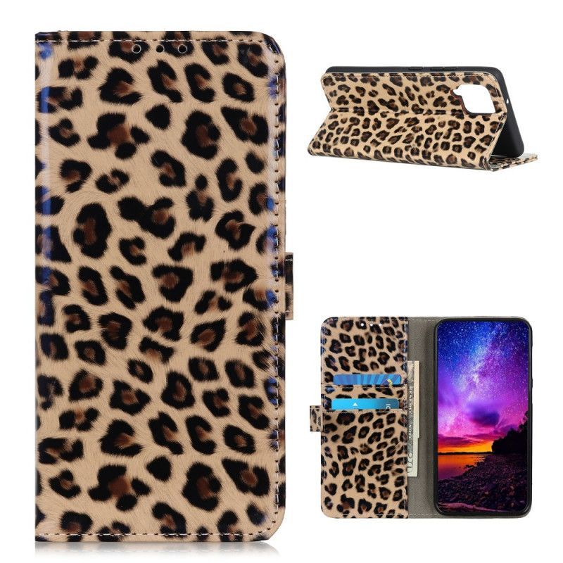 Κάλυμμα Folio Samsung Galaxy A12 Μονή Λεοπάρδαλη