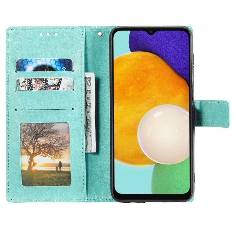 Κάλυμμα Folio Samsung Galaxy A13 5G Γκρι Ήλιος Μάνταλα
