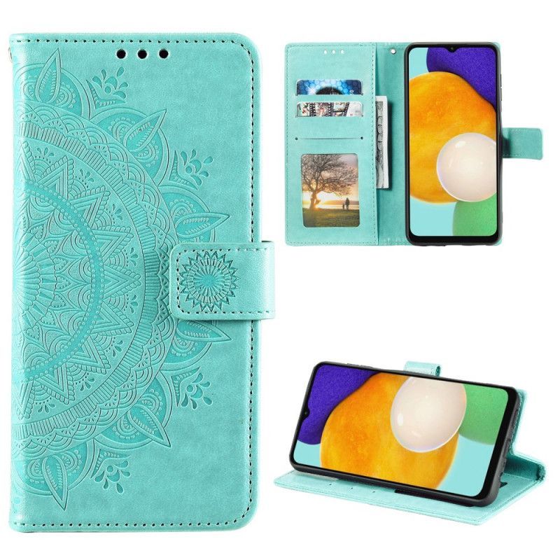 Κάλυμμα Folio Samsung Galaxy A13 5G Γκρι Ήλιος Μάνταλα