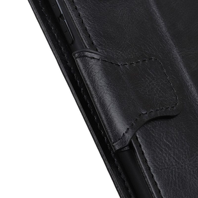 Κάλυμμα Folio Samsung Galaxy A32 5G Μαύρο Αναστρέψιμο Κούμπωμα Σε Εφέ Δέρματος