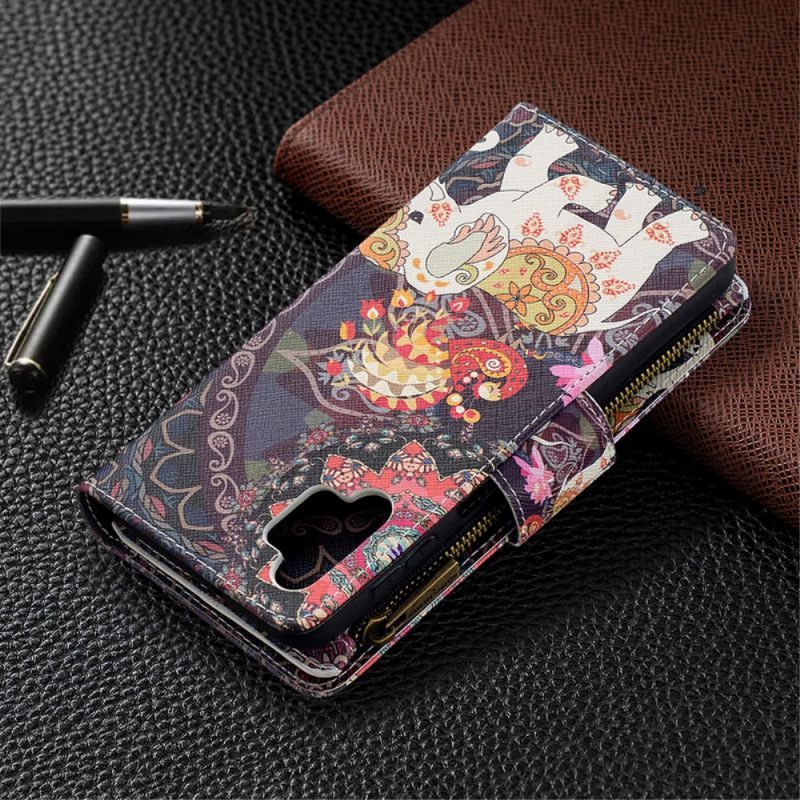 Κάλυμμα Folio Samsung Galaxy A32 5G Θήκες Κινητών Τσέπη Με Φερμουάρ Ελέφαντα
