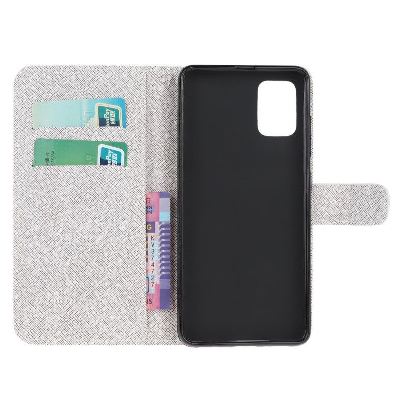 Κάλυμμα Folio Samsung Galaxy A41 Λουρί Φεγγαρολούλουδα
