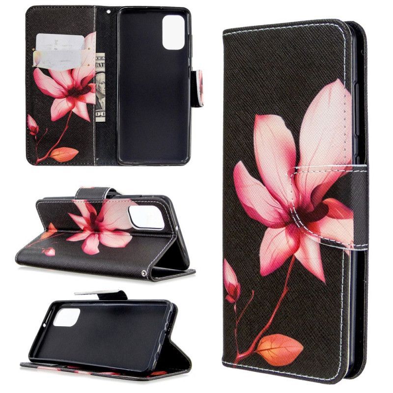 Κάλυμμα Folio Samsung Galaxy A41 Θήκες Κινητών Ροζ Λουλούδι