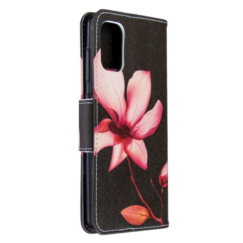 Κάλυμμα Folio Samsung Galaxy A41 Θήκες Κινητών Ροζ Λουλούδι