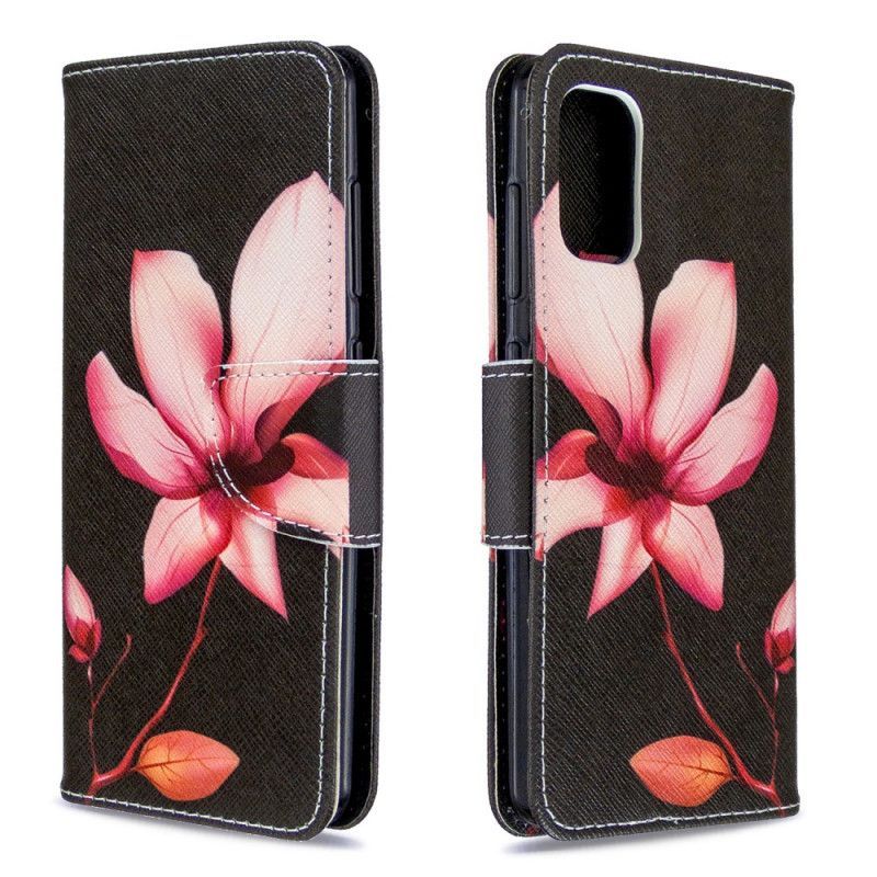 Κάλυμμα Folio Samsung Galaxy A41 Θήκες Κινητών Ροζ Λουλούδι