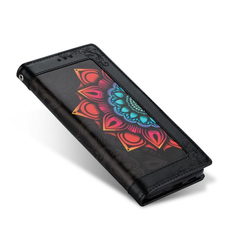 Κάλυμμα Folio Samsung Galaxy A42 5G Μαύρο Λουράκι Διακόσμηση Μάνταλα