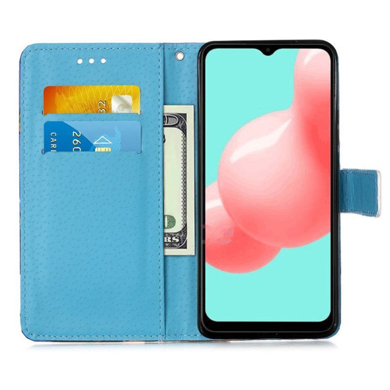 Κάλυμμα Folio Samsung Galaxy A52 4G / A52 5G Θήκες Κινητών Πεταλούδες Κορδόνι Πύργου Του Άιφελ