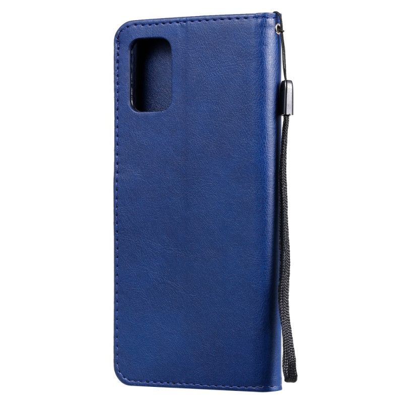 Κάλυμμα Folio Samsung Galaxy A71 Μαύρο Μονόχρωμη Σειρά Με Λουράκι