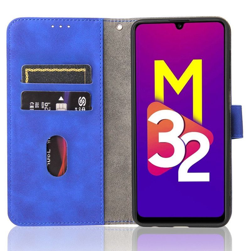 Κάλυμμα Folio Samsung Galaxy M32 Μαύρο Αίσθηση Δέρματος