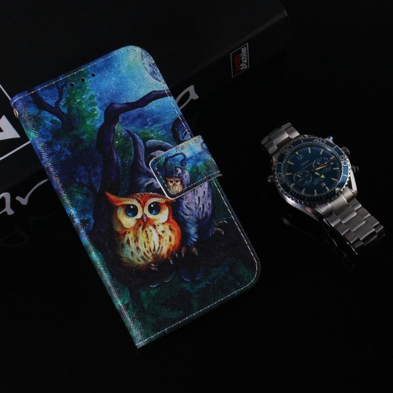 Κάλυμμα Folio Samsung Galaxy M32 Θήκες Κινητών Ζωγραφική Κουκουβάγιων