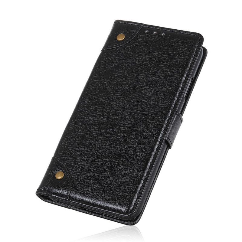 Κάλυμμα Folio Samsung Galaxy Note 10 Lite Σκούρο Κόκκινο Παλιός Τρύγος