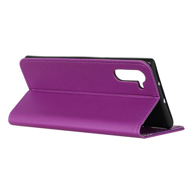 Κάλυμμα Folio Samsung Galaxy Note 10 Ροζ Ποιότητα Απομίμησης Δέρματος