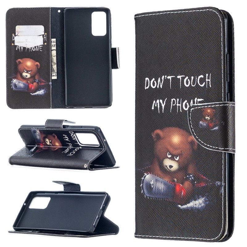 Κάλυμμα Folio Samsung Galaxy Note 20 Επικίνδυνη Αρκούδα