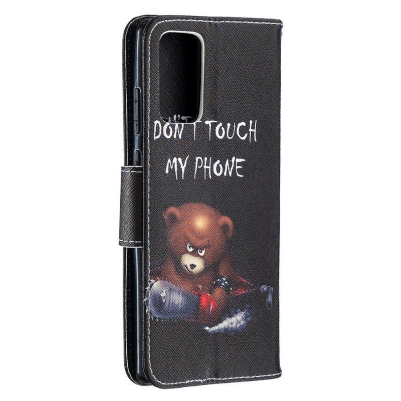 Κάλυμμα Folio Samsung Galaxy Note 20 Επικίνδυνη Αρκούδα