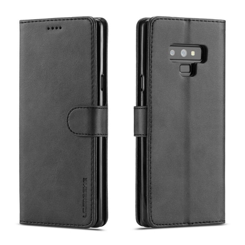 Κάλυμμα Folio Samsung Galaxy Note 9 Μαύρο Lc.Imeeke Δερμάτινο Εφέ