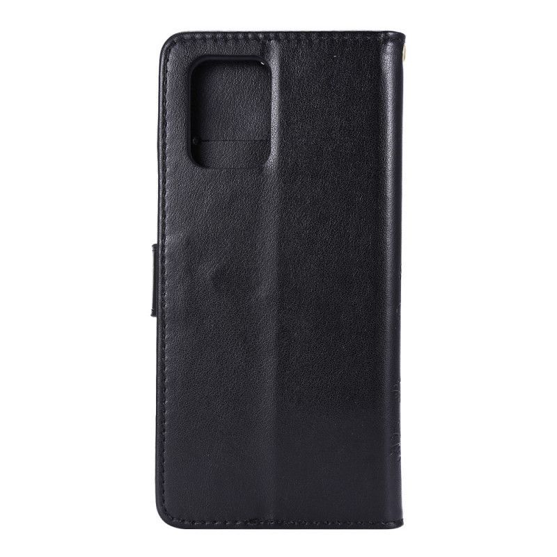 Κάλυμμα Folio Samsung Galaxy S10 Lite Μαύρο Πεταλούδες Και Λουλούδια