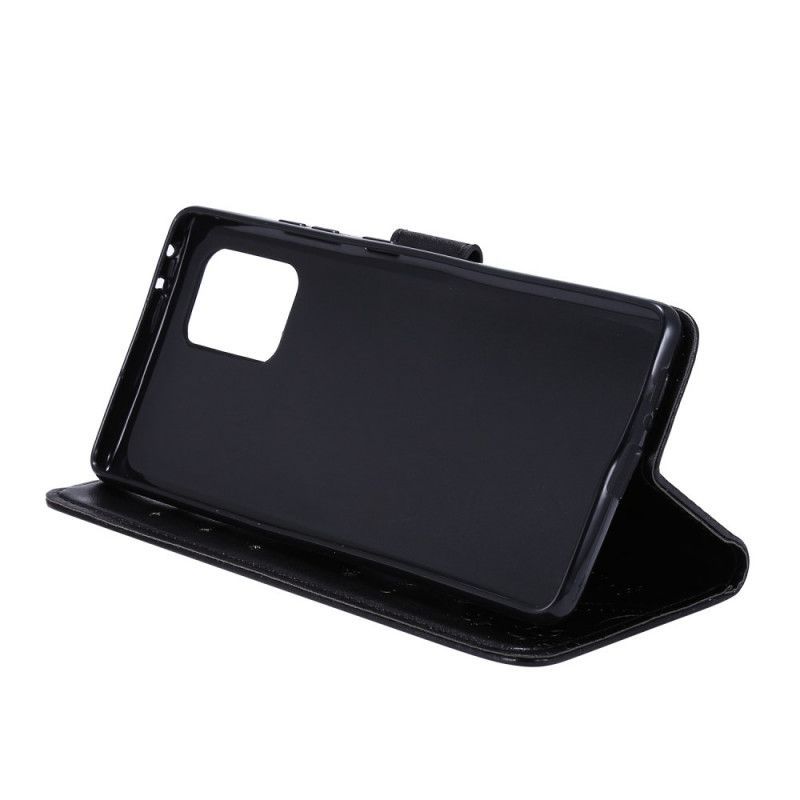 Κάλυμμα Folio Samsung Galaxy S10 Lite Μαύρο Πεταλούδες Και Λουλούδια