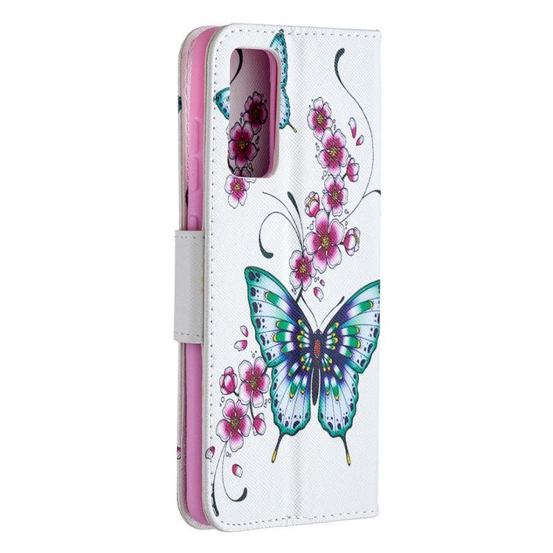 Κάλυμμα Folio Samsung Galaxy S20 FE Ματζέντα Υπέροχες Πεταλούδες