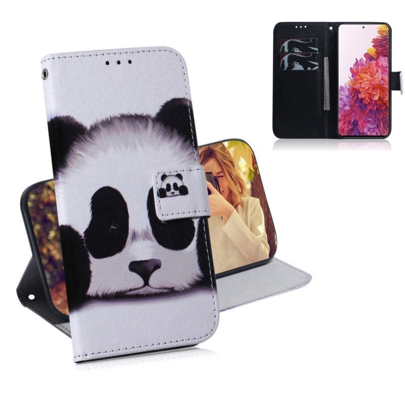Κάλυμμα Folio Samsung Galaxy S20 FE Θήκες Κινητών Πρόσωπο Panda