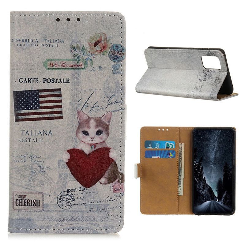 Κάλυμμα Folio Samsung Galaxy S20 FE Θήκες Κινητών Ταξιδεύουσα Γάτα