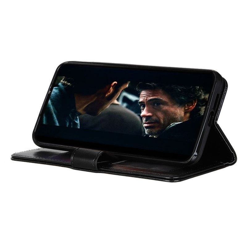 Κάλυμμα Folio Samsung Galaxy S20 Plus / S20 Plus 5G Μαύρο Γυαλιστερό Δερμάτινο Εφέ