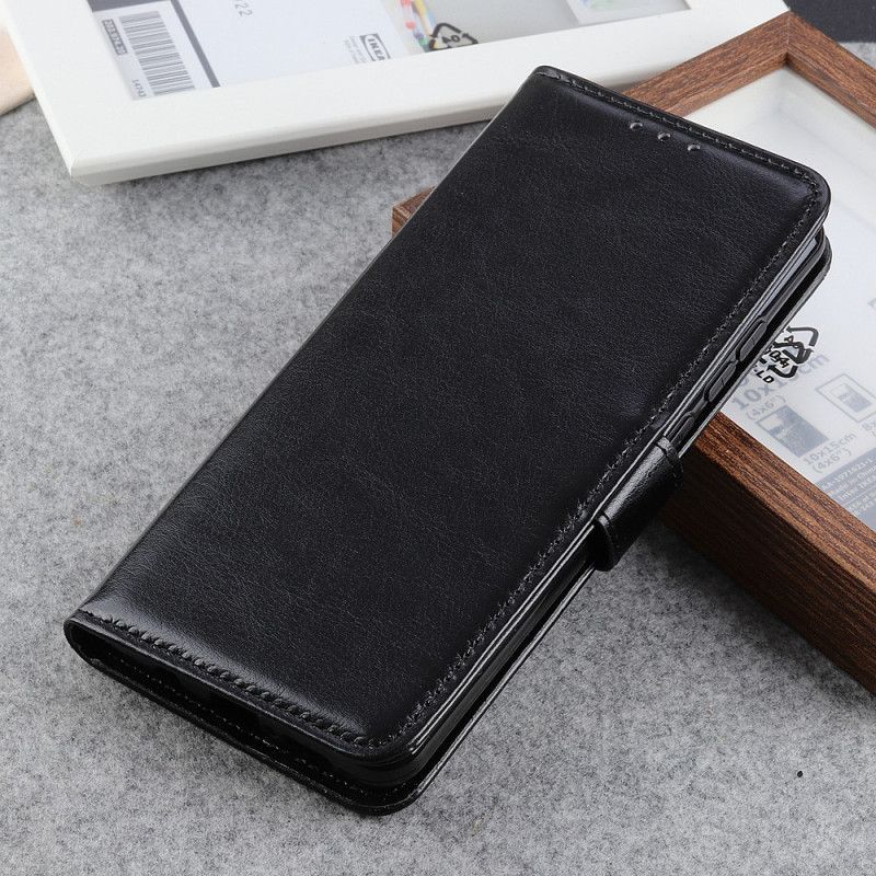 Κάλυμμα Folio Samsung Galaxy S20 Plus / S20 Plus 5G Μαύρο Γυαλιστερό Δερμάτινο Εφέ