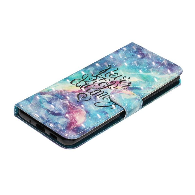 Κάλυμμα Folio Samsung Galaxy S20 Ultra Φωτεινό Σημείο Δεν Σταματά Ποτέ Με Κορδόνι