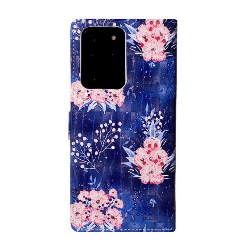 Κάλυμμα Folio Samsung Galaxy S20 Ultra Θήκες Κινητών Ανοιχτόχρωμα Λουλούδια