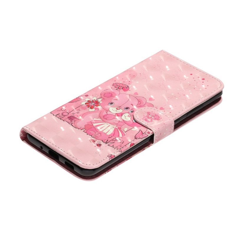 Κάλυμμα Folio Samsung Galaxy S20 Ultra Θήκες Κινητών Αρκουδάκια Με Λουράκι