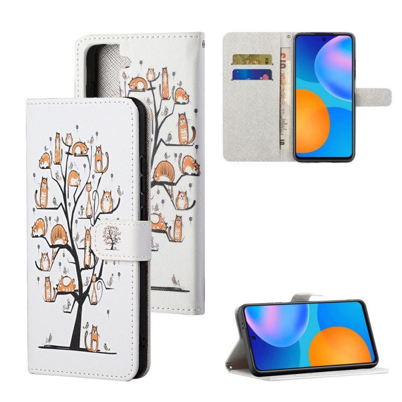Κάλυμμα Folio Samsung Galaxy S21 5G Θήκες Κινητών Funky Στρινγκ Γάτες