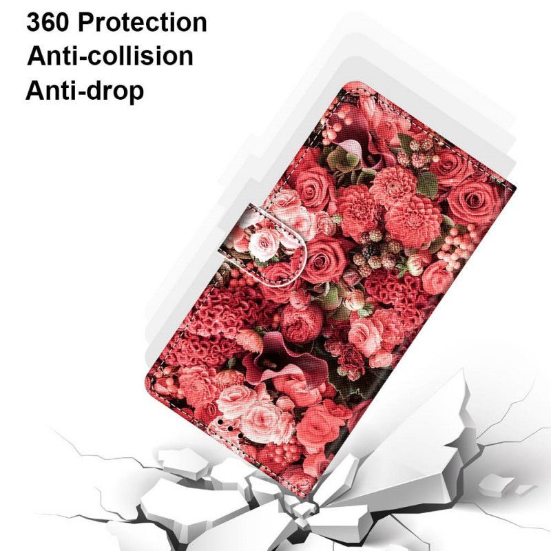 Κάλυμμα Folio Samsung Galaxy S21 Plus 5G Θήκες Κινητών Floral Ειδύλλιο