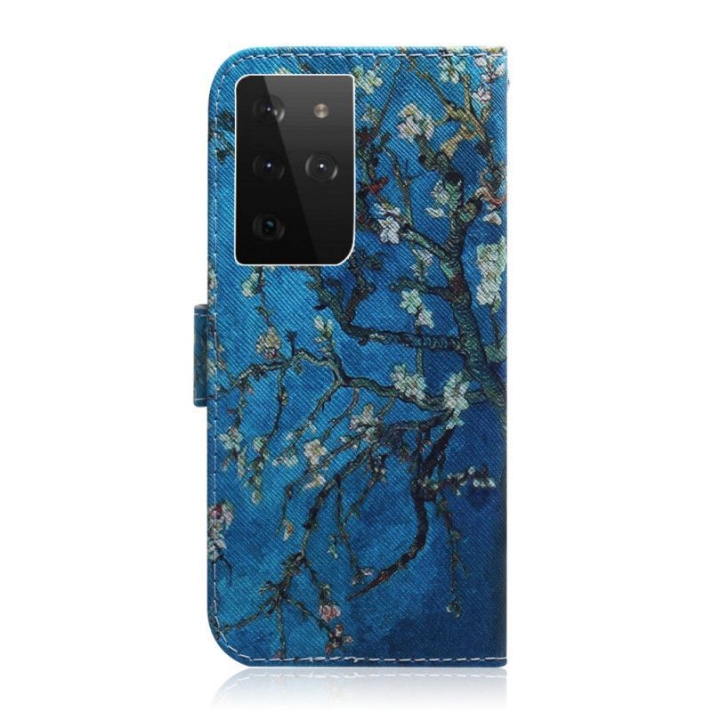 Κάλυμμα Folio Samsung Galaxy S21 Ultra 5G Θήκες Κινητών Ανθισμένο Κλαδί Δέντρου