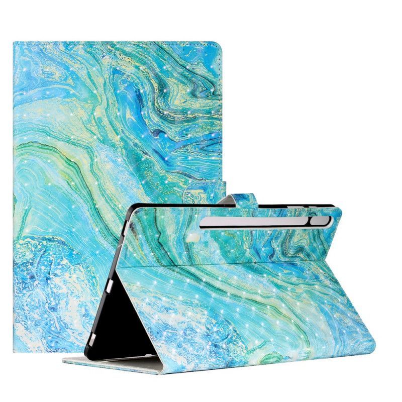Κάλυμμα Folio Samsung Galaxy Tab S7 Plus Θήκες Κινητών Πράσινο Κύμα
