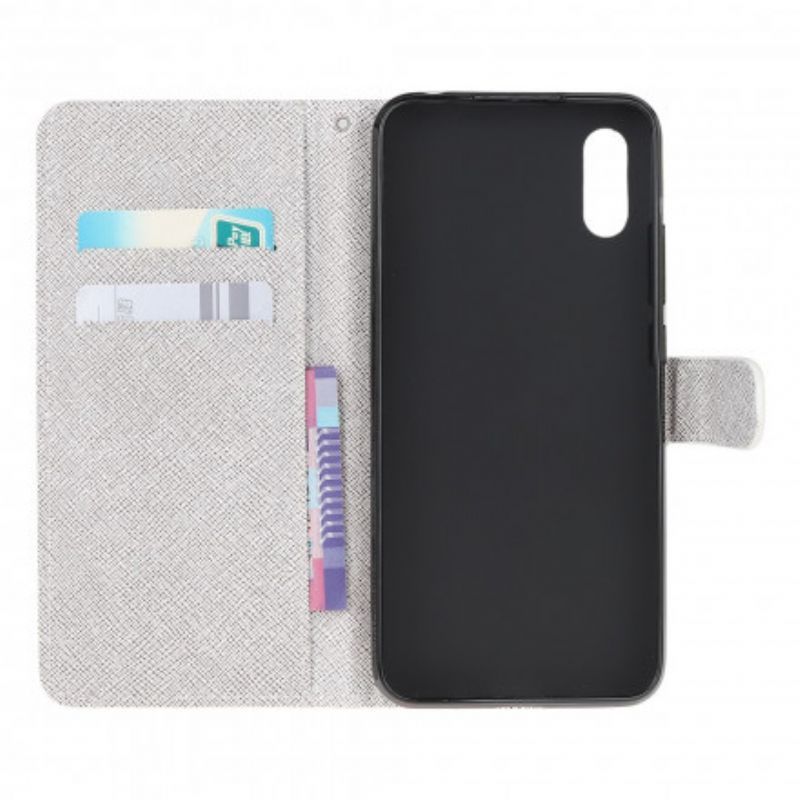 Κάλυμμα Folio Samsung Galaxy XCover 5 Λουρί Φεγγαρολούλουδα