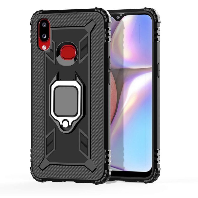 Κάλυμμα Για Samsung Galaxy A10s Δακτύλιος Και Ανθρακονήματα