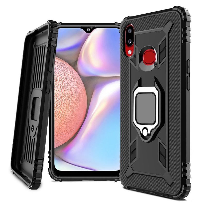 Κάλυμμα Για Samsung Galaxy A10s Δακτύλιος Και Ανθρακονήματα