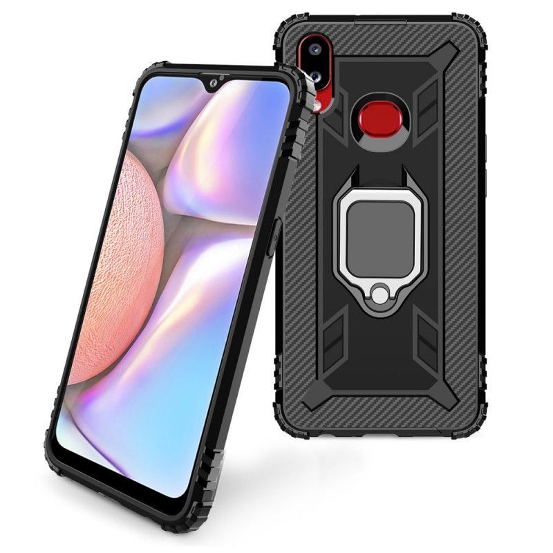 Κάλυμμα Για Samsung Galaxy A10s Δακτύλιος Και Ανθρακονήματα