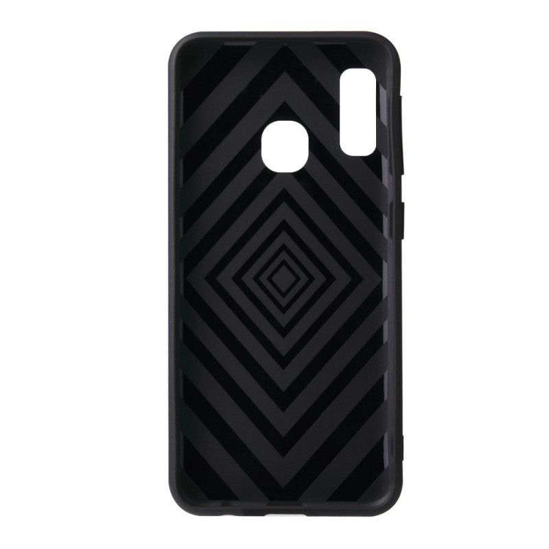 Κάλυμμα Για Samsung Galaxy A20e Μαύρο Βάση Στήριξης Υγρής Σιλικόνης