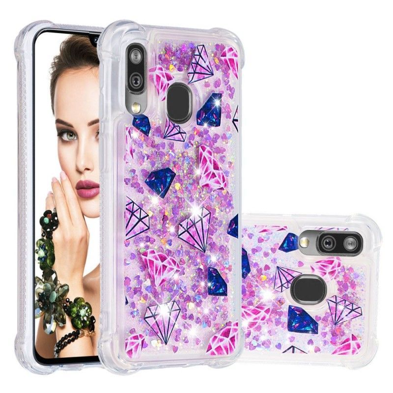 Κάλυμμα Για Samsung Galaxy A40 Κοσμήματα Διαμάντια