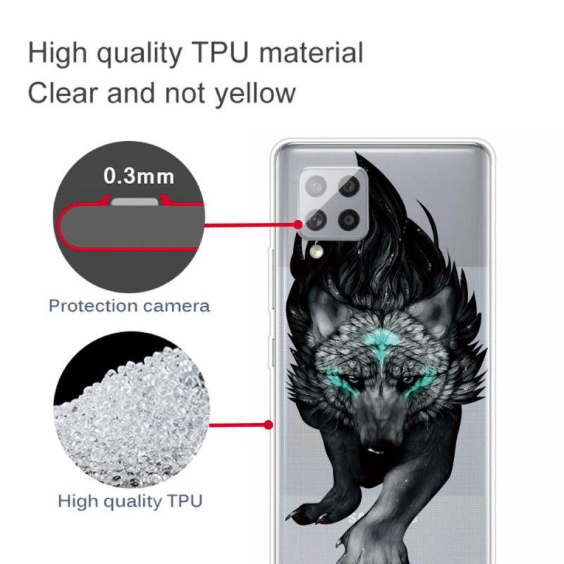 Κάλυμμα Για Samsung Galaxy A42 5G Γραφικός Λύκος