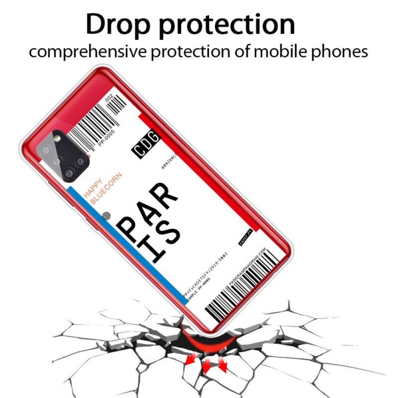 Κάλυμμα Για Samsung Galaxy A51 5G Κάρτα Επιβίβασης Στο Παρίσι