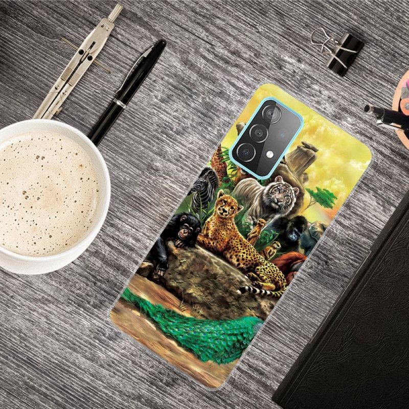 Κάλυμμα Για Samsung Galaxy A72 4G / A72 5G Ζώα Σαφάρι