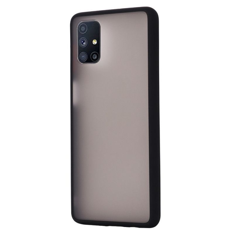 Κάλυμμα Για Samsung Galaxy M51 Μαύρο Υβριδικές Έγχρωμες Άκρες