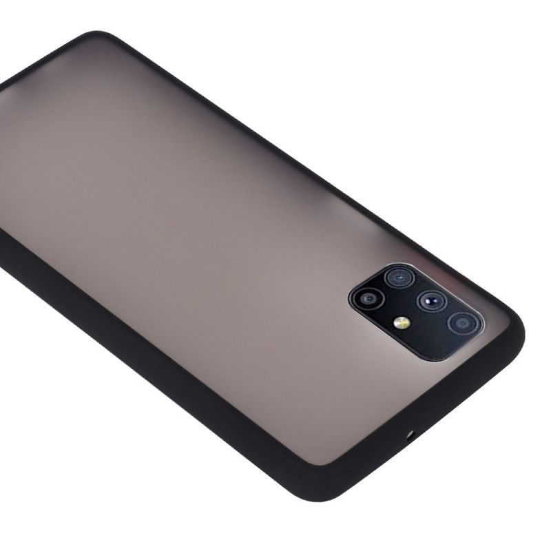 Κάλυμμα Για Samsung Galaxy M51 Μαύρο Υβριδικές Έγχρωμες Άκρες