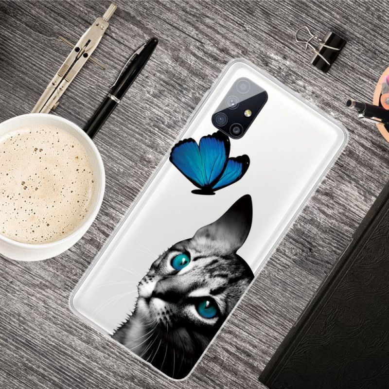 Κάλυμμα Για Samsung Galaxy M51Cat Και Πεταλούδα