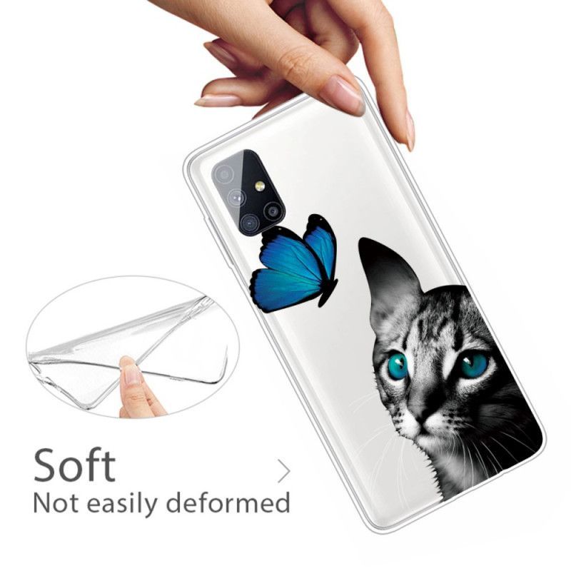 Κάλυμμα Για Samsung Galaxy M51Cat Και Πεταλούδα