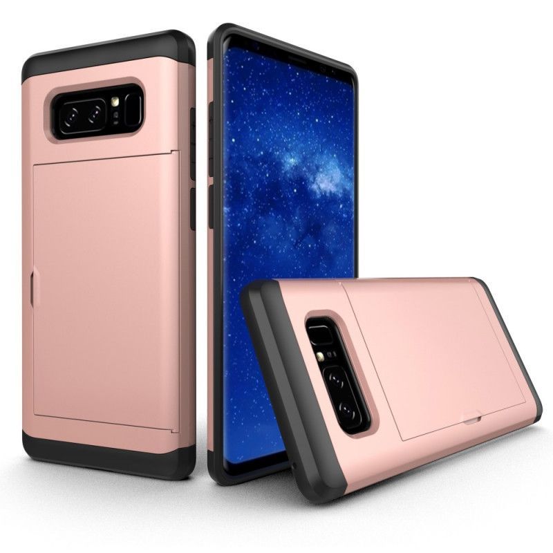 Κάλυμμα Για Samsung Galaxy Note 8 Μαύρο Άκαμπτη Φανταχτερή Θήκη Για Κάρτες