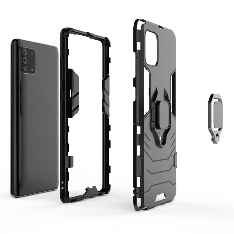 Κάλυμμα Για Samsung Galaxy S10 Lite Μαύρο Ανθεκτικός Δακτύλιος