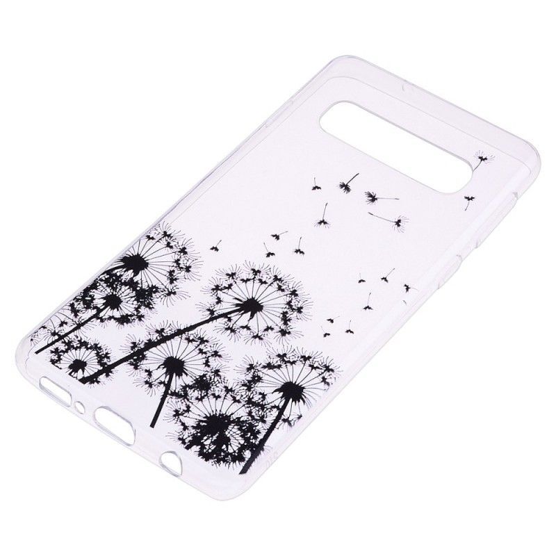 Κάλυμμα Για Samsung Galaxy S10 Plus Διάφανες Μαύρες Πικραλίδες
